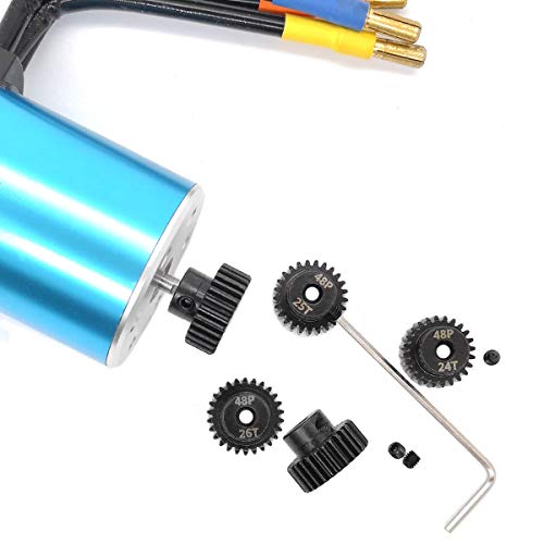 48P Pinion Gear Set 3.175mm 48 Pitch 24T 25T 26T 27T 28T RC Parts