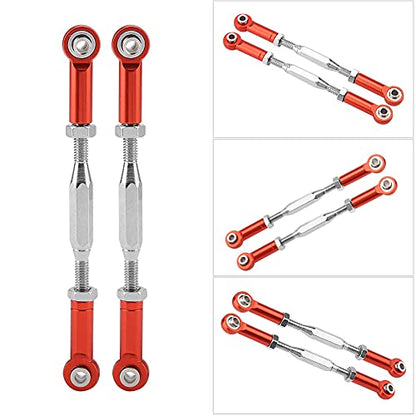 RC Steering Rod Arm, Aluminum Alloy Steering Linkage for Slash 1/10 Scale RC Truck with CNC Machining and Anodized Surface (2) - color: 2