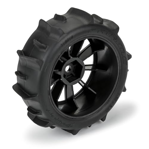 Pro-line Racing Dumont F/R Tires Mounted 12mm Hex Black Mach 10 4 for Arrma Typhon Grom PRO1031010