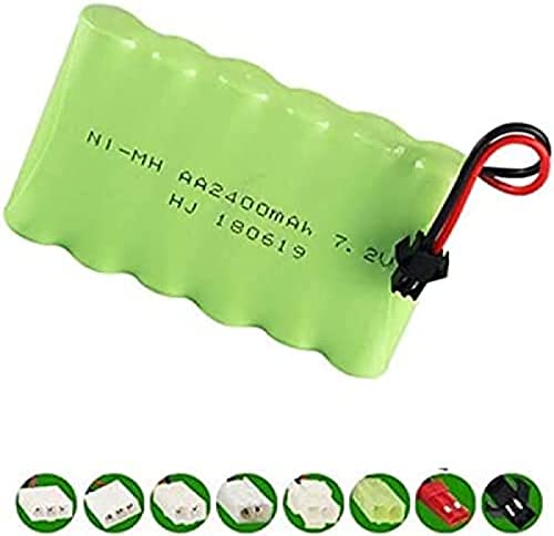 7.2v 2400mah NiMH Battery for Rc Toys Car Boats Robot Guns Tanks Trains Ni-MH AA 700mah 7.2v Rechargeable Battery,10pcs