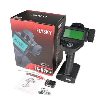 GoolRC Flysky FS-G7P+ 10CH RC Transmitter with FS-R11P 11CH Receiver, 2.4GHz 10 Channels LCD Display Remote Controller for RC Car Boat