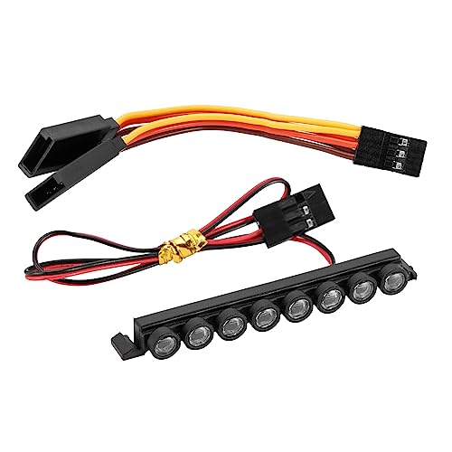 INJORA Roof Light Bar - Nylon Molded 8 LED Spotlight for 1/18 TRX4M Bronco
