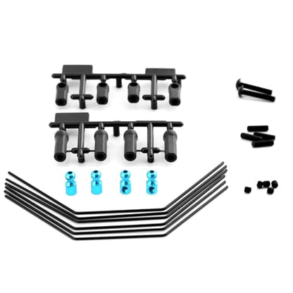 Components for Tamiya for XV01 XV01T 54514 1/10 Front Rear Anti-roll Bar Sway Kit Stabilizer Set 3 Hardnesses for RC Car Accessories