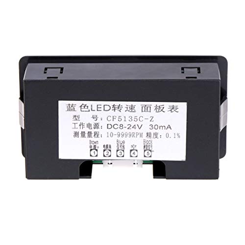4 Digital LED Tachometer RPM Speed Meter+Hall Proximity Switch Sensor NPN for Lathe/Mower / / Spring 10-9999RPM Speed Tester Velocimetry Non-Contact Tachometer Tach Electric Motor Gauge Range - color: Green
