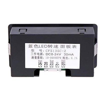 4 Digital LED Tachometer RPM Speed Meter+Hall Proximity Switch Sensor NPN for Lathe/Mower / / Spring 10-9999RPM Speed Tester Velocimetry Non-Contact Tachometer Tach Electric Motor Gauge Range - color: Red