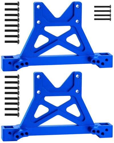 Aluminum Front Rear Shock Mounts Upgrades for 1/10 T-Maxx / E-Maxx, Navy Blue - color: Navy Blue - (Upgrades)