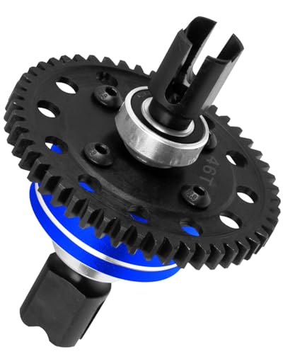 46T Upgrades Part Differential Slipper for 1/8 Outcast/Kraton/Notorious 6s BLX,1/7 Mojave/Felony 6s BLX,#45 Steel Spur Gear Slipper Clutch Diff Gear Hops Up.Navy Blue - color: Navy Blue(46t)