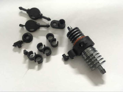 KTRC0215002 RC Car Boat Helicopter Plane Nitro Gas Engine RB Alloy Fuel Filter Cooler w/Line Clips 1/5 1/8 1/10 1/12 HPI km hsp losi Bajer Buggy Truck