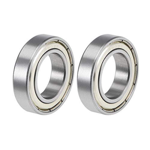 uxcell 6903ZZ Deep Groove Ball Bearings Z2 17mm x 30mm x 7mm Double Shielded Carbon Steel 2pcs - size: 17mmx30mmx7mm