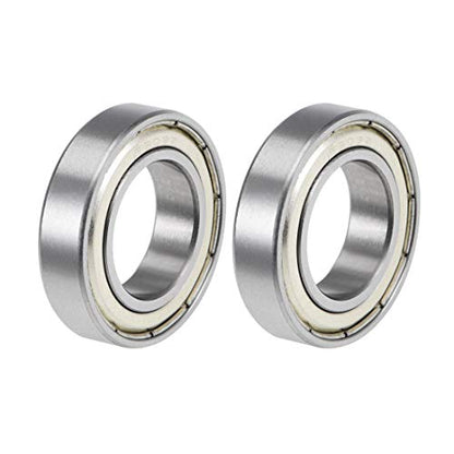 uxcell 6903ZZ Deep Groove Ball Bearings Z2 17mm x 30mm x 7mm Double Shielded Carbon Steel 2pcs - size: 17mmx30mmx7mm