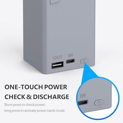 AMAZEAR Battery Charger for DJI Mini 5 Pro/Mini 4 3 Accessories,DJI Mini5Pro Mini4/3 Series Two-Way Charging Hub, Dual Batteries Rapid Charging Simultaneously, Compatible with Skyrover X1 Battery