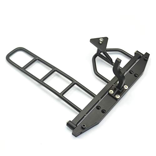 1/10 Scale RC Crawler Rear Bumper with Spare Tire Carrier for D90 D110 1:10 RC Crawler Car (A) - style: A