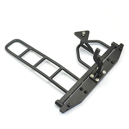 1/10 Scale RC Crawler Rear Bumper with Spare Tire Carrier for D90 D110 1:10 RC Crawler Car (A) - style: A