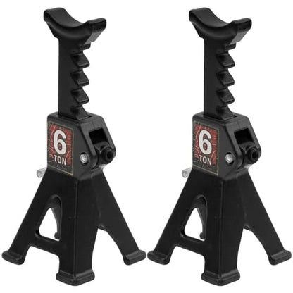 4Pcs ShareGoo 1/24 RC Scale Toy Decoration Metal RC Mini Toy Jack Stands Simulation Compatible with 1/18 1/24 RC Crawler SCX24 AX24 TRX4M FCX24 RC Crawler Car (Black) - color: Black