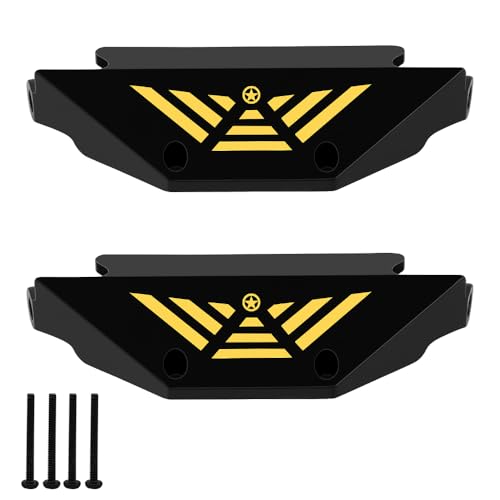 Brass Black Coating Side Plates Pedal Body Bracket for 1/24 RC Crawler Axial AX24 Car DIY Chassis Frame Kit Metal Upgrade Parts