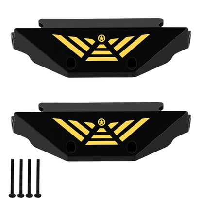 Brass Black Coating Side Plates Pedal Body Bracket for 1/24 RC Crawler Axial AX24 Car DIY Chassis Frame Kit Metal Upgrade Parts