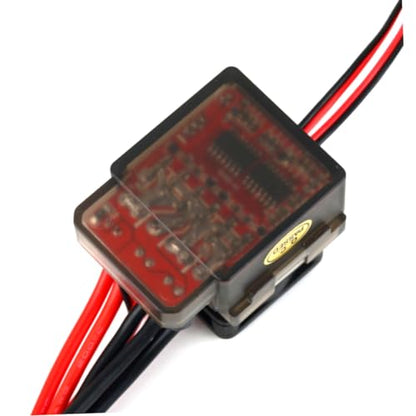 High Voltage Fan 320a Brushed Esc Rc Vehicle Brake Controller Aluminum Alloy Heat Sink