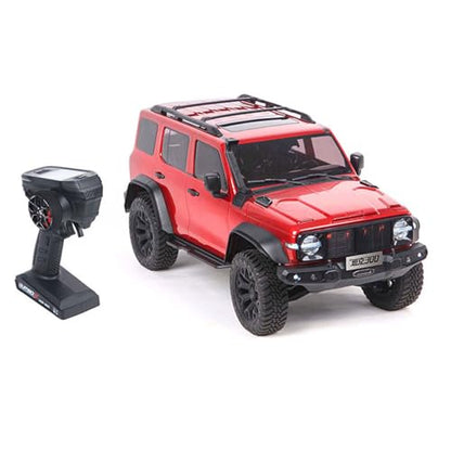 TOUCAN RC HOBBY 1.5mm Steel Main Beam 1/8 Tank300 Competitive Edition Radio Controlled Crawler Axle Locks 2Speed Metal Gearbox for Adult - color: Red