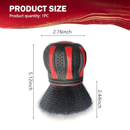 Car Interior Brush, Soft Bristles with Storage Rack, Car Beauty Tools, Car Detailing Brush Kit, Suitable for Most Cars (Red) - color: Red