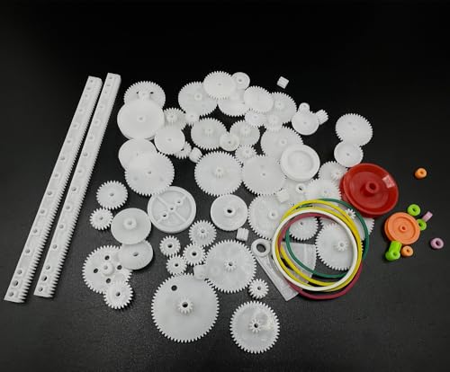 75PCS Plastic Gears Set Motor Gears for Motor DIY Model Toy RC Car Helicopter Gear Replacement