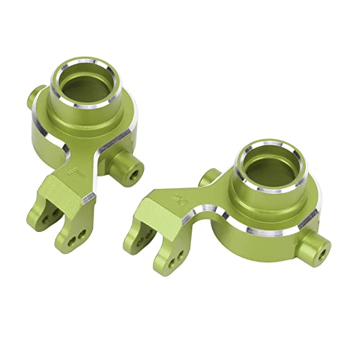 RC Rear Axle Hub Set, Durable Aluminum Alloy Minimizes Backlash and Friction, Steering Cup for 1/10 Scale RC Cars, for RC Enthusiasts Racers Off-Road Racing and Hobbyist Builds - color: Green