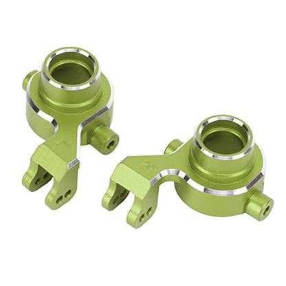 RC Rear Axle Hub Set, Durable Aluminum Alloy Minimizes Backlash and Friction, Steering Cup for 1/10 Scale RC Cars, for RC Enthusiasts Racers Off-Road Racing and Hobbyist Builds - color: Green