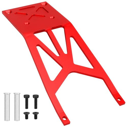 Aluminum Front Skid Plate Skidplate #5837 Compatible with Traxxas Slash 2WD 1/10 RC Car Upgrade Parts (Red) - color: Red