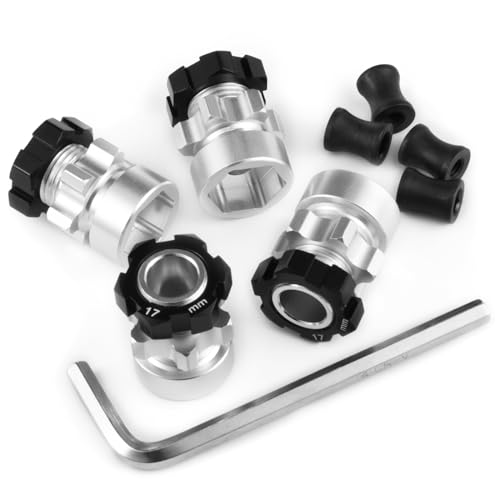 4PCS RC Hex Hub 12mm(+10mm) Brass Wheels Hex Hub Extension Hex Drive Adapter for Tra-xxas Slash 4X4 VXL