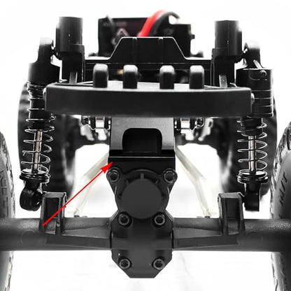 RCHUBAM Adjustable Rear Link Mount for 1/24 SCX24 AXI00001 AXI00002 | Aluminum Rear Link Bracket,Suspension Upgrade Parts for SCX24 AXI00005 AXI00006
