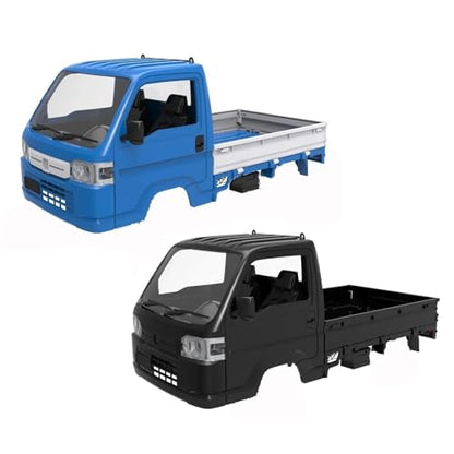 RC Car Replacement For WPL D12 WL01 For LDRC LD1297 1/12 1/16 Body Shell RC Car Acty Truck Upgrade Parts Spare Accessories(Black) - color: Black