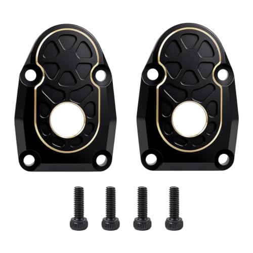28g Brass Front & Rear Axle Covers Upgrade for SCX10 III Capra AR45P | brass front&rear axle covers upgrade parts,for SCX10 III & Capra 4WS,improves durability, traction, and precision fit. - size: Portal Cover A