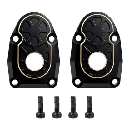 28g Brass Front & Rear Axle Covers Upgrade for SCX10 III Capra AR45P | brass front&rear axle covers upgrade parts,for SCX10 III & Capra 4WS,improves durability, traction, and precision fit. - size: Portal Cover A