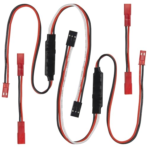 2Set Vgoohobby RC Winch Controller,RC Winch CH3 Control Cable Compatible with Traxxas TRX4 Axial SCX10 Tamiya 1/10 RC Crawler Car