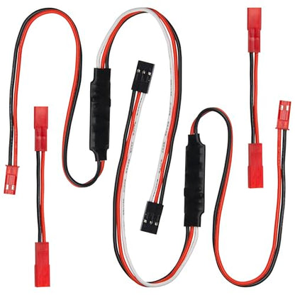 2Set Vgoohobby RC Winch Controller,RC Winch CH3 Control Cable Compatible with Traxxas TRX4 Axial SCX10 Tamiya 1/10 RC Crawler Car