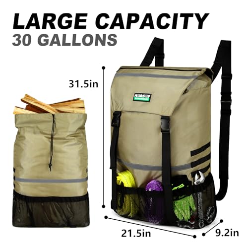 Spare Tire Trash Bag, Offroad Storage Bag for Jeep Truck SUV Car | Fits Up to 40" Tires, Easy to Attach, Heavy Duty Cargo Storage for Recovery Gear, Firewood & Camping Supplies