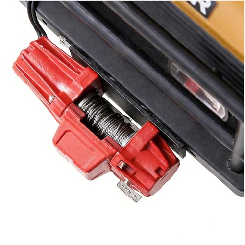 FMS Metal Electric Winch Single Electric Power Winch DIY Modification for 1/10 RC Crawler Car (Red) - Includes Remote Controller and Receiver - style: Electric Winch