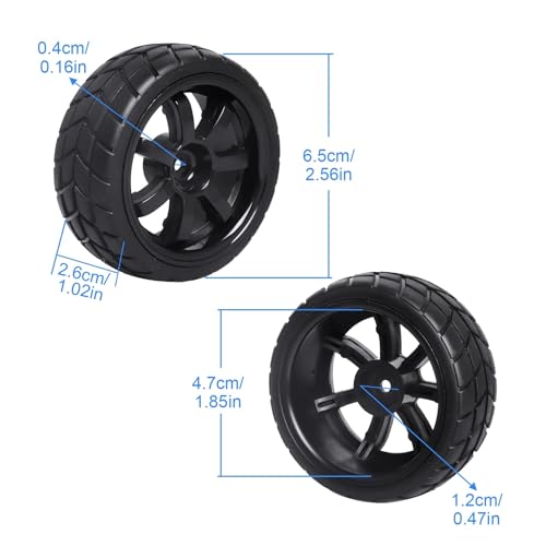 RC Wheel Tires Pre-Glued Tires and Wheels Set On Road RC for 1/10 Scale Racing Car Drift Touring | Colorful - color: Colorful