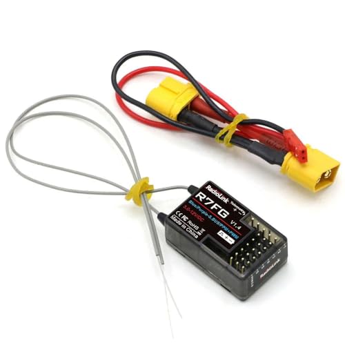 R7FG Channle 2.4G Gyro RC Receiver Car Voltage Transmission Telemetry 600m Long Range RX for Crawler Drifting Car - style: R7FG