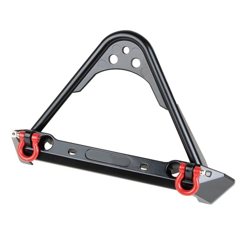 for TRX4M 1/18 Upgrades, for TRX4M RC Crawler Aluminum Alloy Front Bumper with Lights RC Car Bumper Part for TRX-4M 1/18 Upgrades Part Rc Crawler Car Accessories