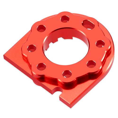RC Aluminum Alloy Adjustable Motor Mount Plate Heat Sink Compatible with Tamiya TT01 TT01D TT01E 1/10 RC On Road Touring Car Motor Mount Chassis Upgrade Replacement Parts (Red) - color: Red