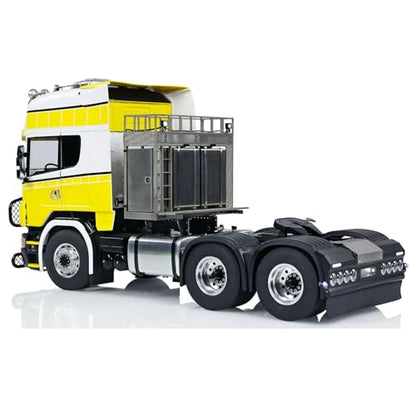 1/14 6x6 RC Tractor Truck Metal Chassis G-6181 Equipment Rack Cars Model Light Sound System Motor Servo ESC Hobby Grade Model for Adult(RTR-Edition)