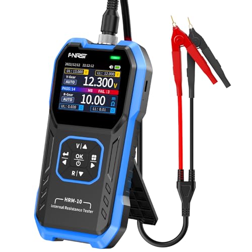 【Upgraded Kelvin Four-Terminal Sensing】 WESTOBIG Battery Tester Internal ResistanceTester for Universal Batteries Meter, Car Battery Tester, 0-100V 0m-200Ω, Digital Battery Analyzer for Automotive
