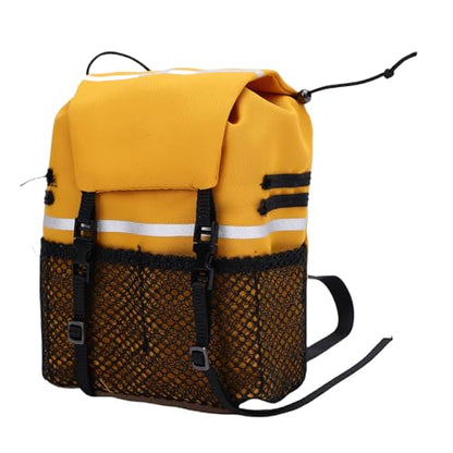 Yctze RC Simulation Backpack, Oxford Cloth Storage Bag, Stickers Backpack with Customization, Ideal for SCX10, 1/8 & 1/10 Scale RC Crawlers (Yellow) - color: Yellow