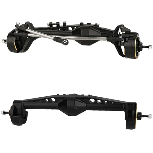 CNC Machined Aluminum Front & Rear Offset Portal Axle with Brass Counterweight for 1/10 RC Crawler Axial Capra 1.9 UTB AXI03004 LCG Chassis Cheater Rigs Upgrades