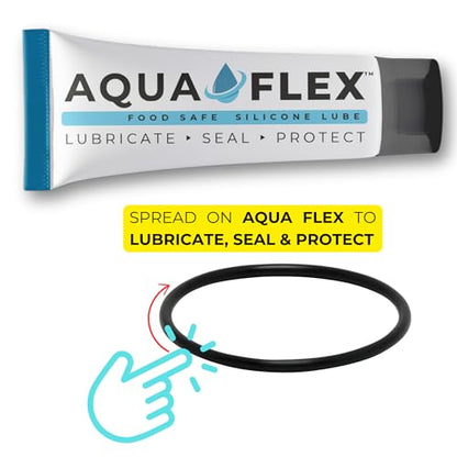 Beaver Island Aqua Flex Silicone Grease, NSF Registered Food-Grade, 50g | Lubricates & Protects O-Rings, Gaskets & Seals; for Pool & Spa Equipment; Multi-Purpose; Long-Lasting; Scuba & Dive Gear