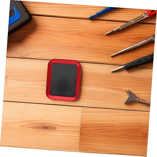 ORFOFE 2pcs Magnetic Screw Tray for Small Metal Parts and Bolts, Aluminum Alloy Organizer with Smooth Rounded Edges, for Car Repair and Small Electronics, Red
