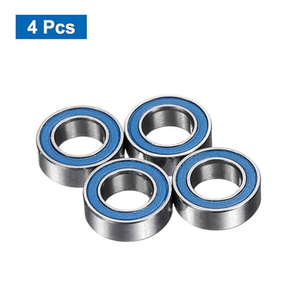 uxcell 4 Pcs MR95-2RS Deep Groove Micro Bearing, 5x9x3mm Double Rubber Sealed Chrome Steel Small Bearings (ABEC5, Z4 Low Noise) - size: MR95-2RS