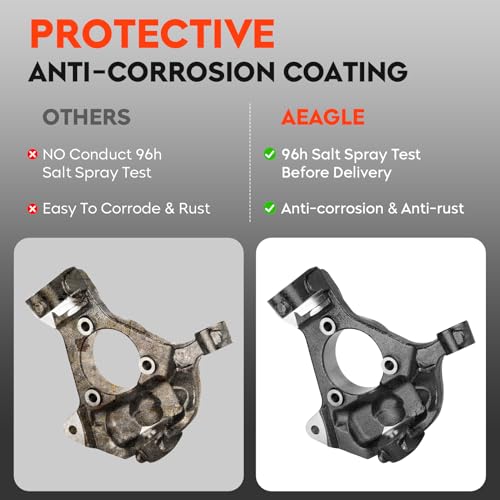 Front Left Right Steering Knuckle for Chevy Silverado GMC Sierra 1500 99-06, HD Classic 07, Suburban 1500 Tahoe Yukon 00-06, Avalanche 1500 02-06, Cadillac Escalade 02-06, ESV 03-06, EXT 02-06