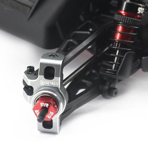 Hobby Details Aluminum Upgrade Parts Set for ARRMA Mini Kraton 4x4 1/16, Front & Rear A-Arms, Knuckle, Steering,Titanium Color (Front Knuckle) - color: Front Knuckle