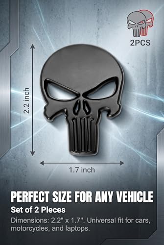 2 PCS Car Decals, 3D Metallic Sheen Badge Patch, Waterproof Personalized Scratch Decoration Stickers, Universal for Most Cars (Black)